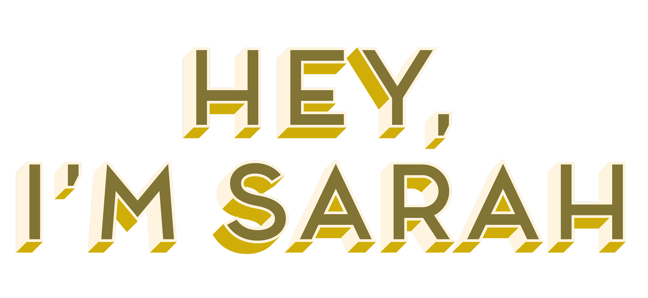 Hey, I'm Sarah
